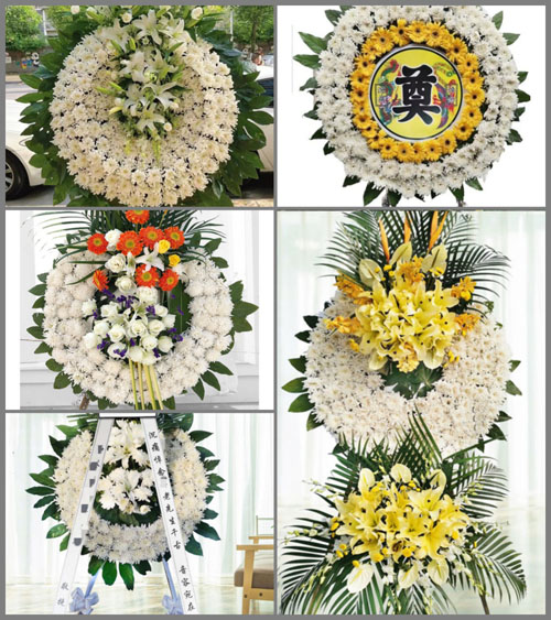 四川成都金堂县广兴镇九龙村花圈速递